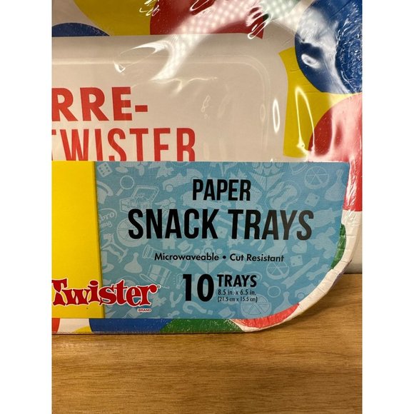 Glad Game Night Twister Snack Trays Lot of four 10 trays each - Picture 7 of 7